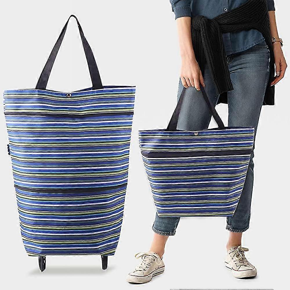 Foldable Shopping Bag With Wheels Foldable Shopping Bag With Wheels For Women-YuJia