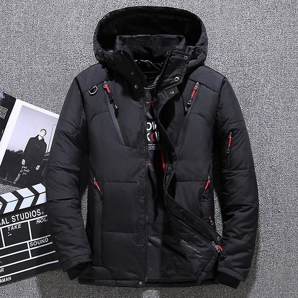 Giacca da uomo antivento con cappuccio Winter Parka Thicken Jacket con multi-tasche