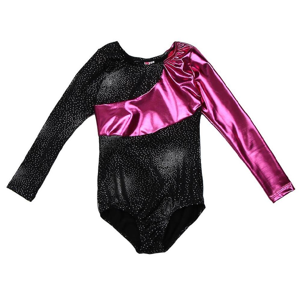 Girls Long Sleeves Leotard Gymnastics Bodysuit Dancewear Jumpsuit Ballet 6(5-6Y)