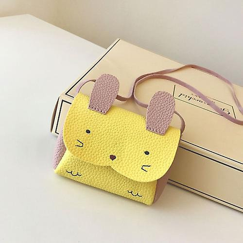 Girls Pu Coin Purse Bag Wallet Kids Rabbit One Shoulder Bag Small Coin Purse