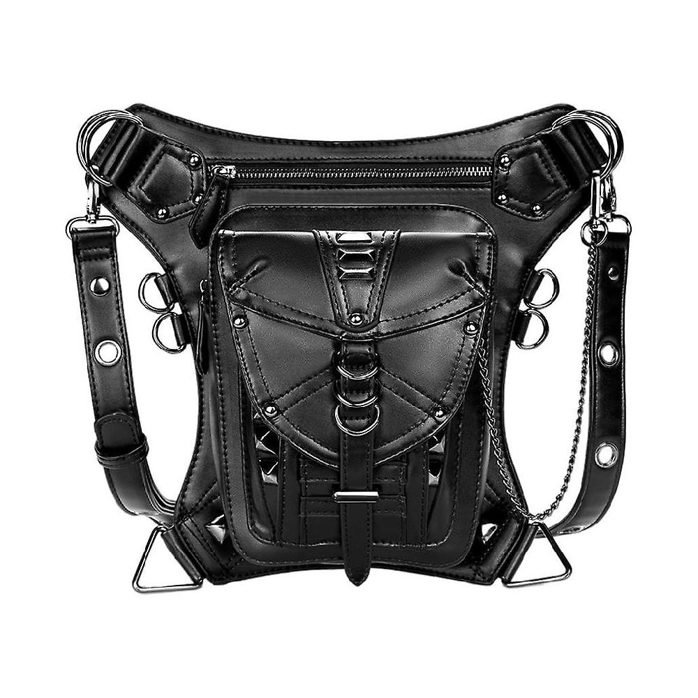 Gothic Steampunk Waist Bag Fanny Pack Retro Motorcycle Satchel Thigh Leg Bag