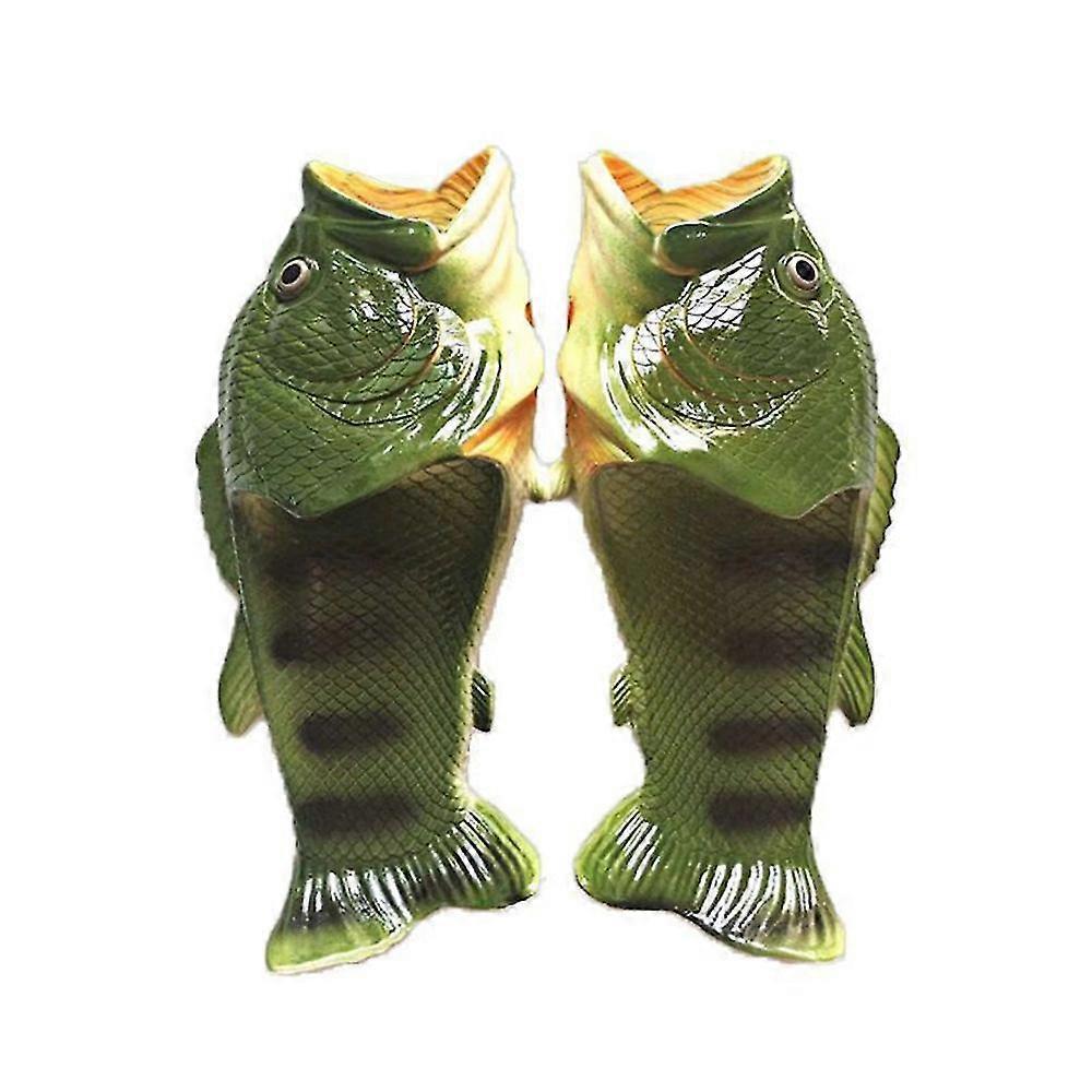 Green Fish Slippers Beach Shoes Non-slip Sandals Creative Men And Women Casual Shoe