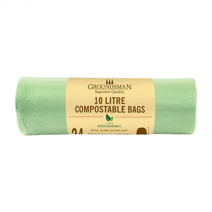Groundsman 10L Compostable Plastic Bag (Pack Of 24)