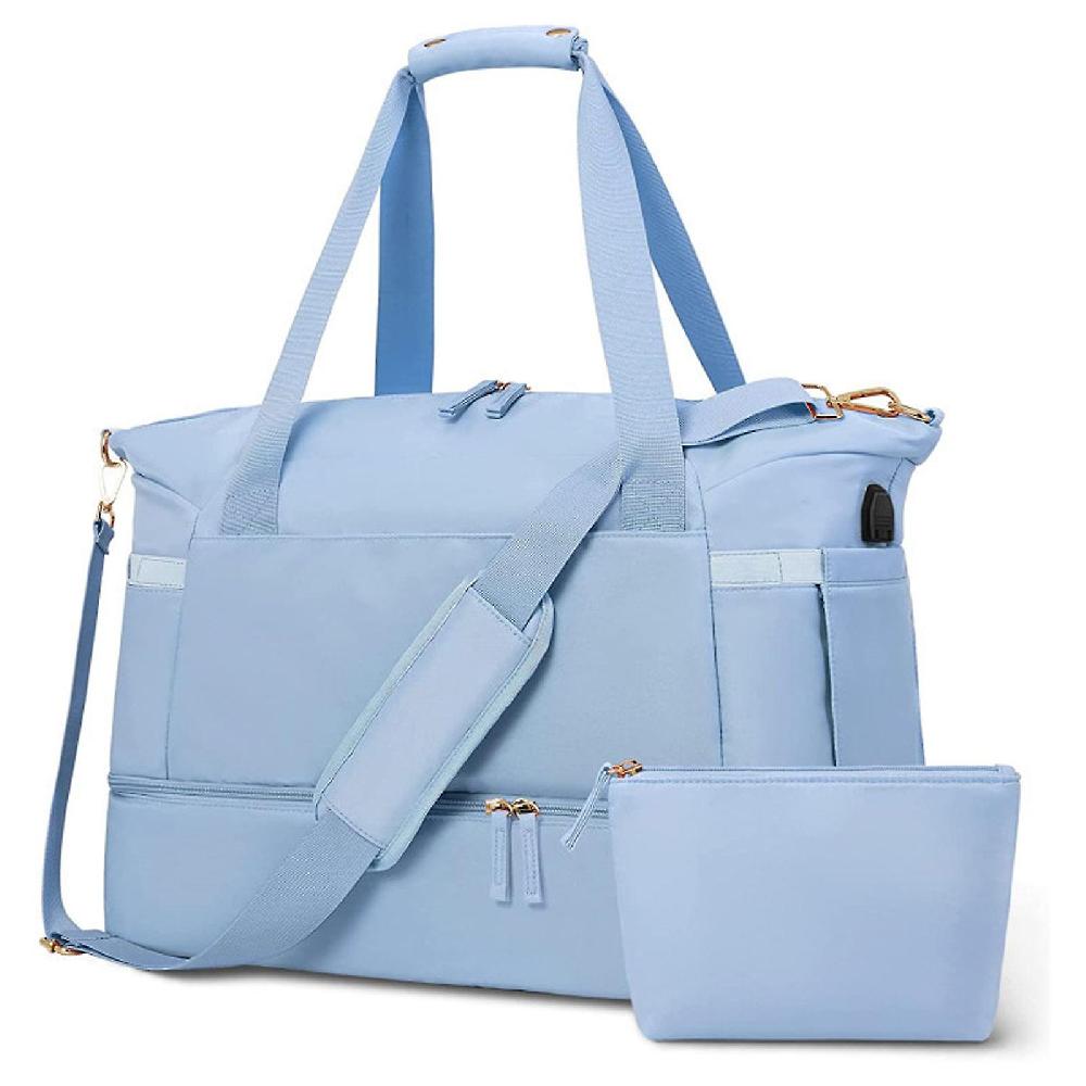 Gym Bag for Women Sports Duffel Bag with USB Charging Port Weekender Overnight