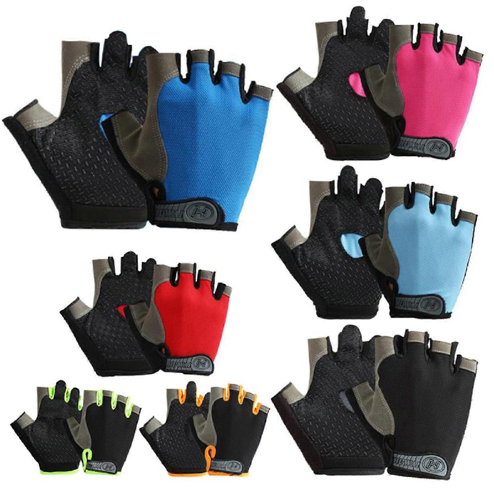 Half Finger Gloves Gym Fitness Anti-Slip Women Men Gel Pad Gloves Gym Cycling Fingerless Gloves Bicycle Accessories