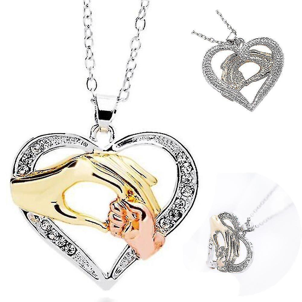 Hand Hollow Love Heart Mounted Necklace Jewelry