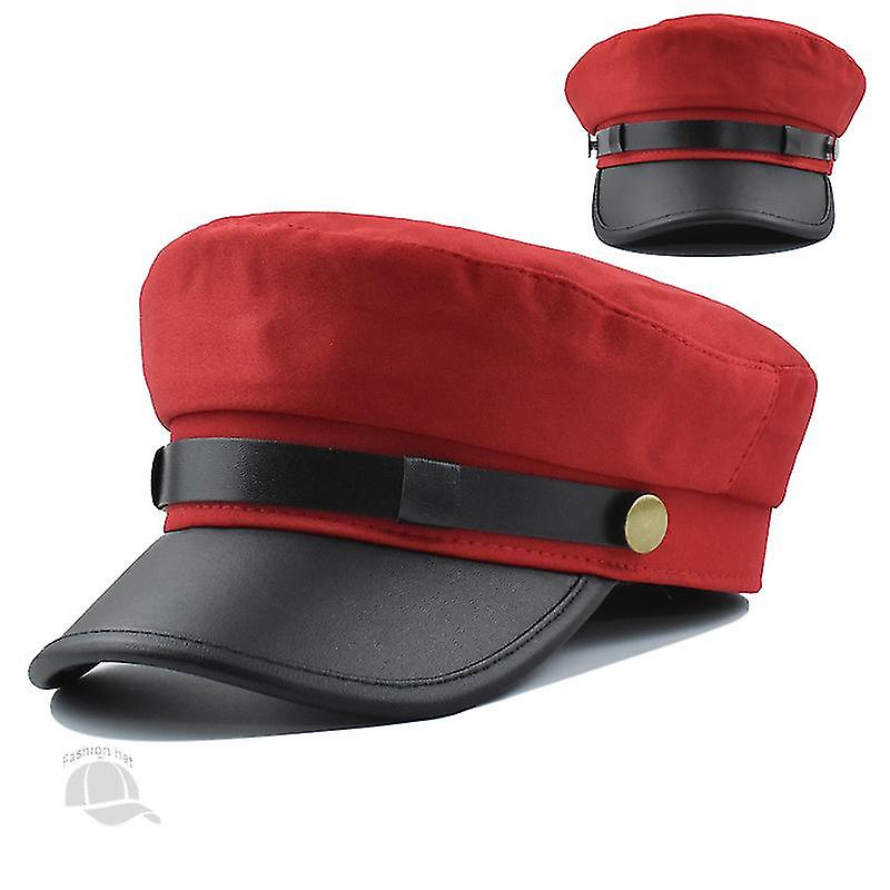 Hat Women's Navy Cap Spring Autumn Winter British Style Retro Fashion Cap Casual