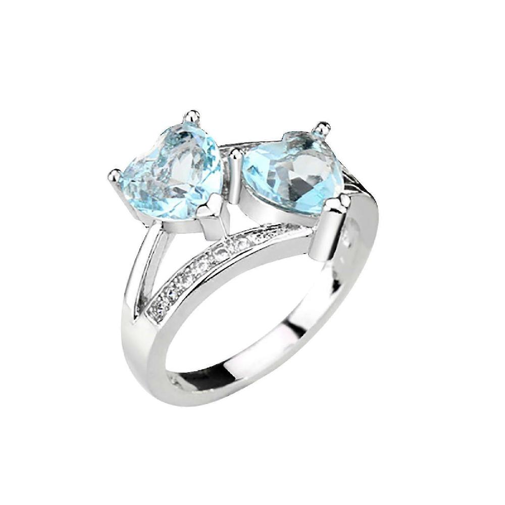 Heart To Heart Romantic 6 Colors Ladies Wedding Copper Ring Ring Size 6-10
