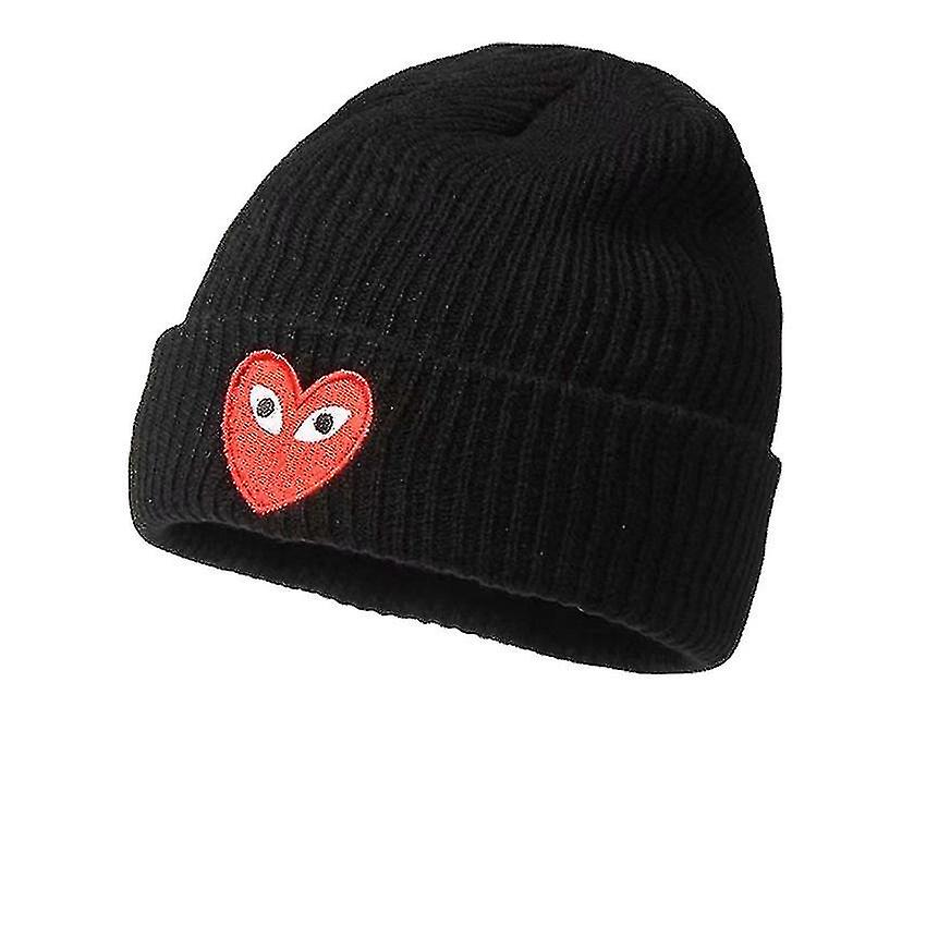 Heart Unisex Knitted Beanie Hat Cap