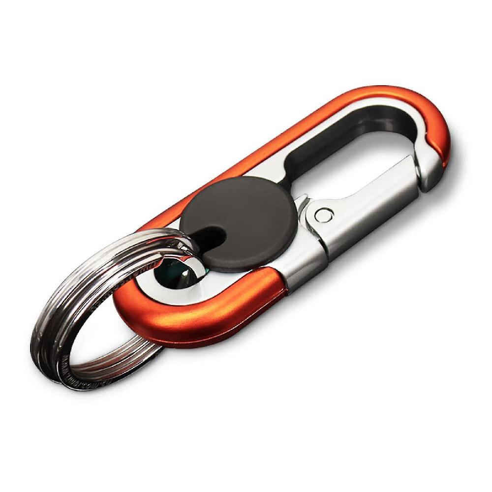 Heavy Duty Double Ring Key Chain Key Ring Auto Parts Anti-lost High Elastic Buckle