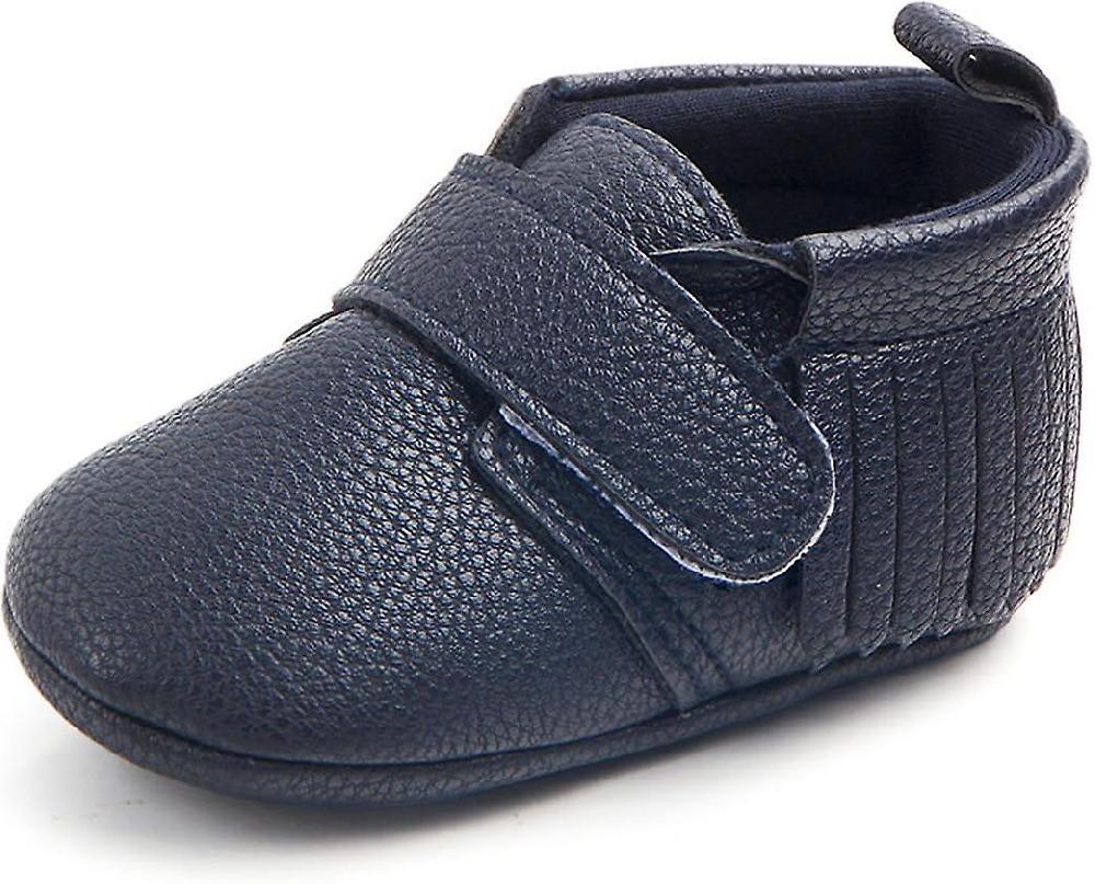 Heron Infant Mocassini - Unisex Neonati Ragazze Suola Morbida Nappe Bambino Primo Walker Scarpe Blu Navy