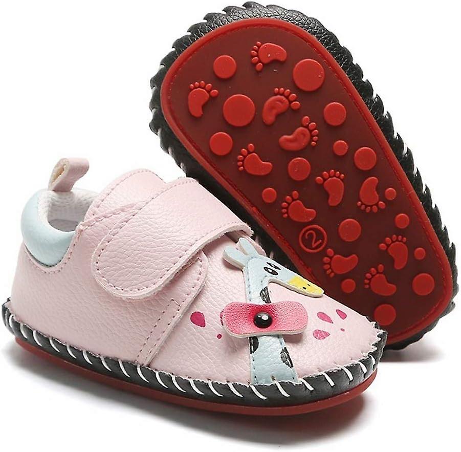 heron mocassini infantili - Unisex Neonati Ragazze Suola Morbida Nappe Bambino Primo Walker Scarpe Giraffa/Rosa