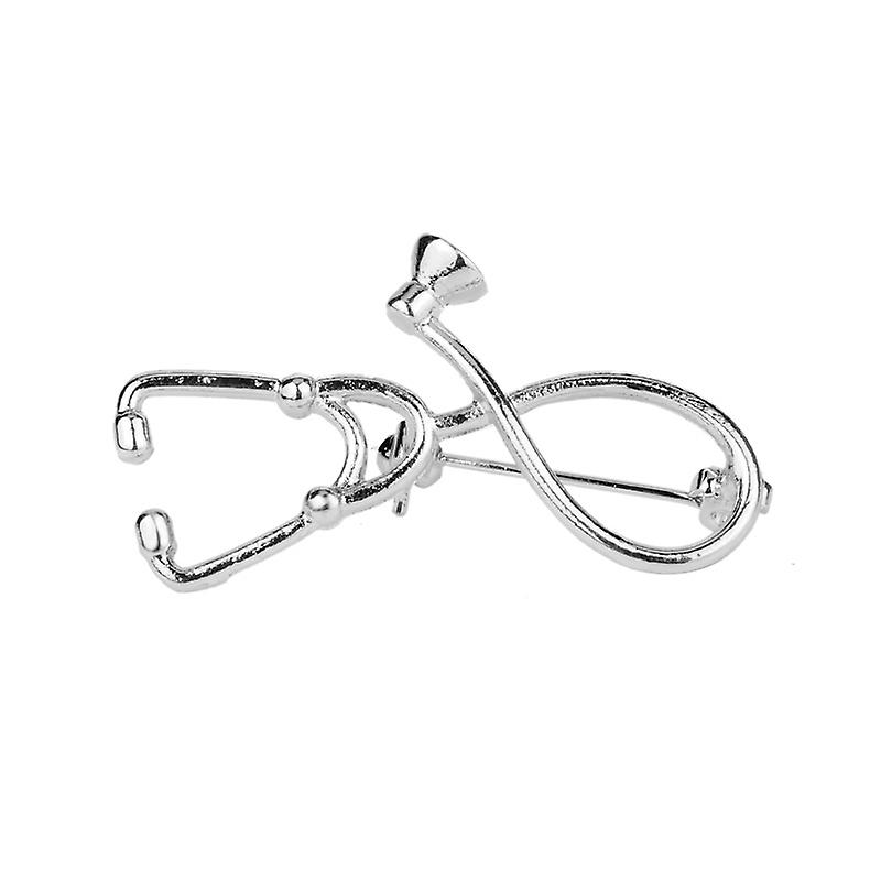 High Quality 6 Style Brooches Doctor Nurse Stethoscope Brooch Medical