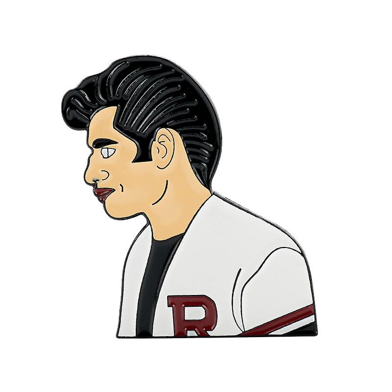 Hot Movie Grease Sandy Danny Metal Enamel Pins And Brooches For Women
