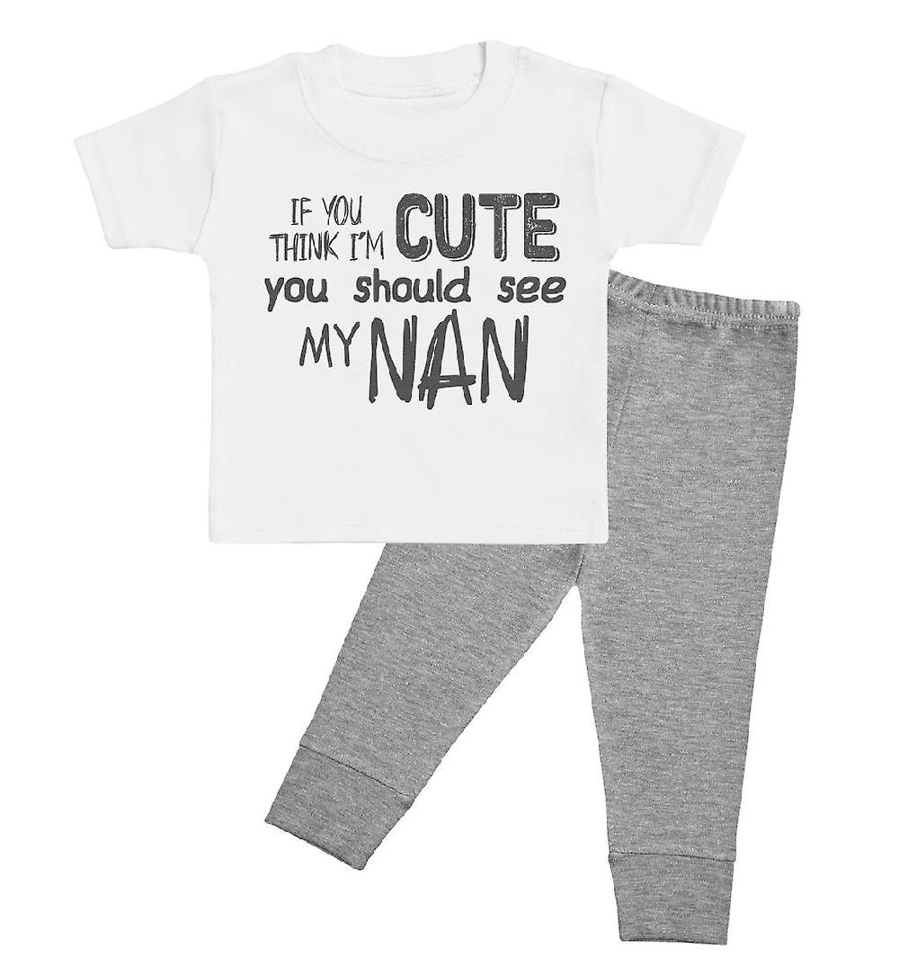 If Think Cute Nan - Set Di Abiti Per Bambini Awo-86896