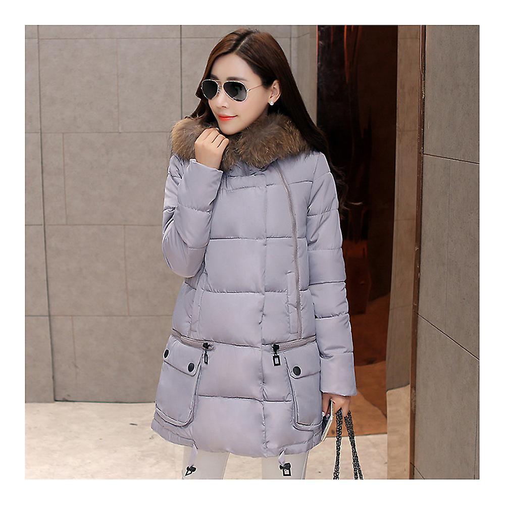 Inverno Loose Plus Size Donna Medio Lungo Cappotto di Cotone