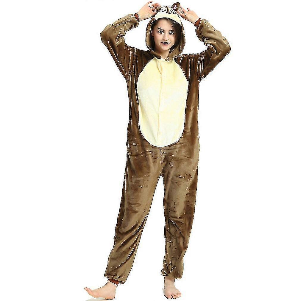Jumping Tiger Manica lunga Onesie Uomini Donne Flanella Panda caldo Pigiama Onepiece Pigiama Animale Adulto Tutine