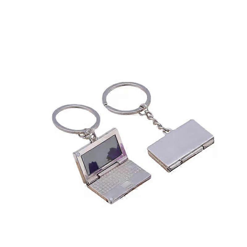 Keychain Simulation Computer Laptop Pendants DIY Women Men Car Keychain Keyring Holder Keyring Souvenir Jewelry Gift
