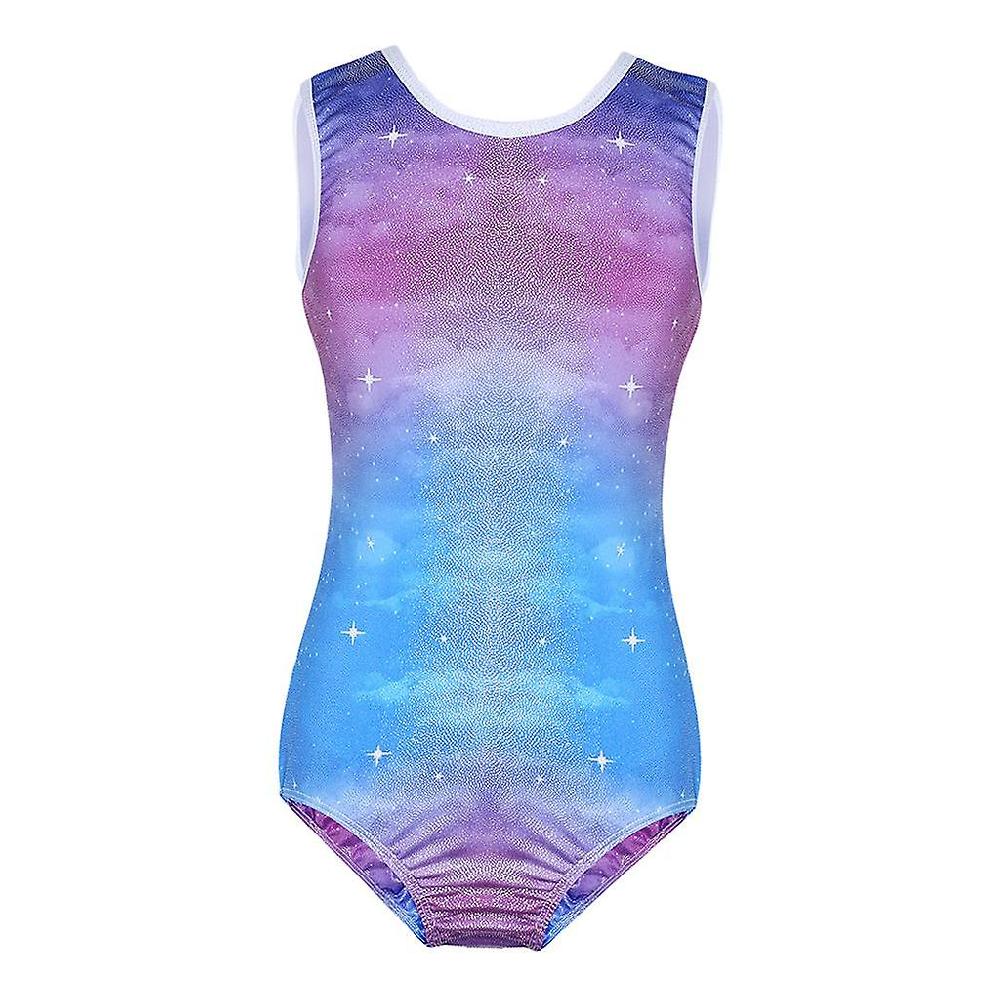 Kids Girls Sleeveless Leotard Bodysuit Dancewear Costume Jumpsuit 12(11-12Y)
