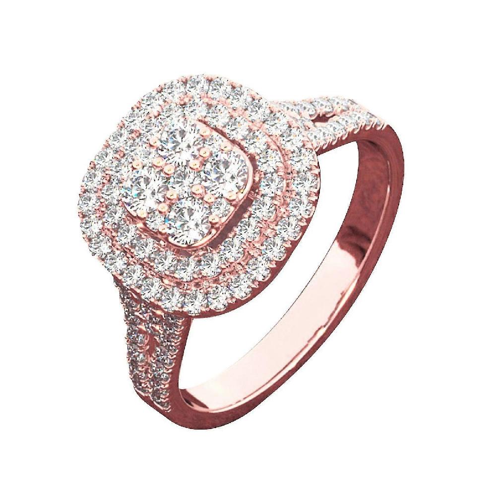 Ladies Fashion Diamond Ring Jewelry Creative Ring Jewelry Rose Gold