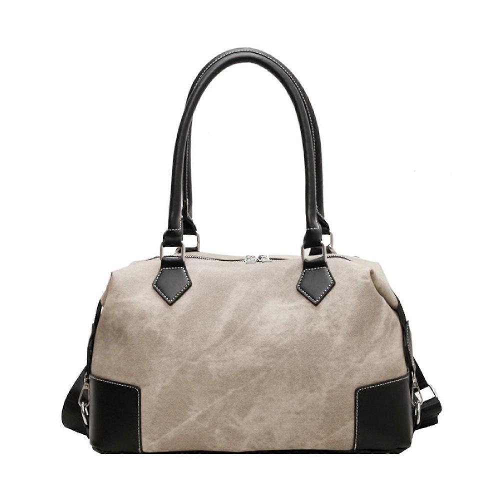 Large Shoulder Bag Large Capacity Stylish Women Satchel Bags With Removable Adjustable Strap For Travel Everyday Beige One Size