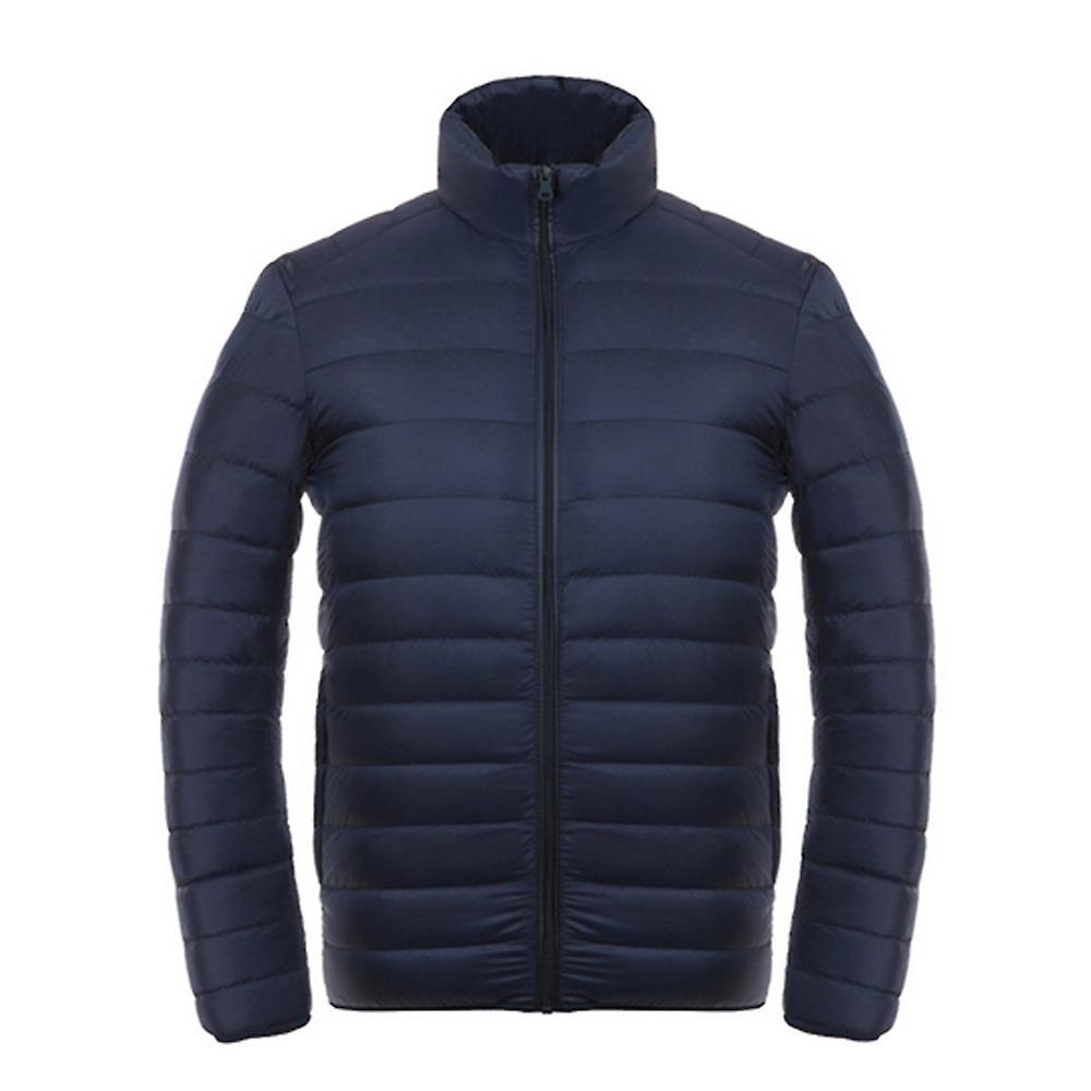 Light Thin Down Coat Man Stand Collare Inverno Plus Size