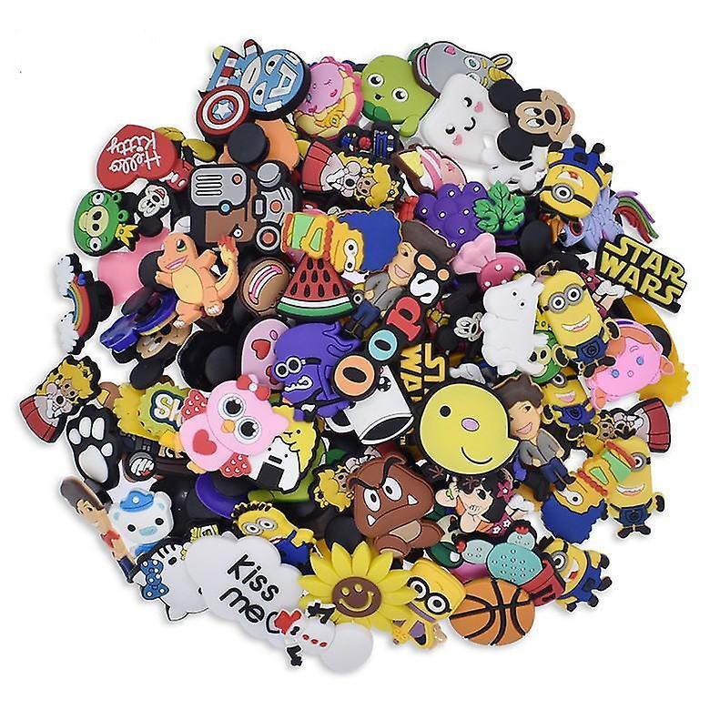 Lot of 100 pcs Random PVC Different Shoe Charms Charms for Shoe & Bracelet Wristband Party Gifts