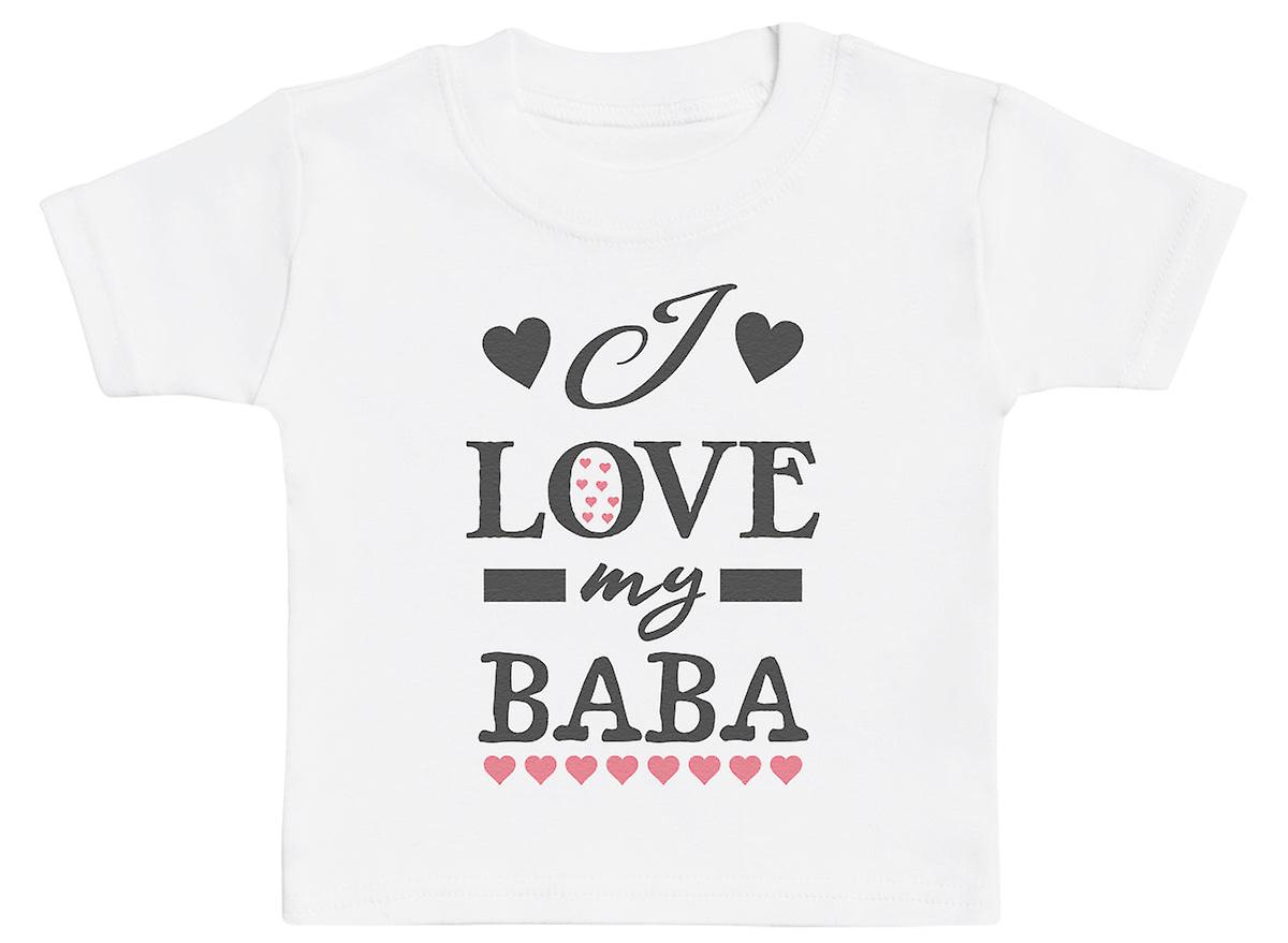 Love Baba Cuori Rosa - T-shirt Per Neonato Awo-09040