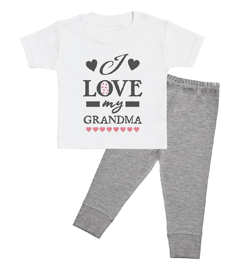 Love Grandma Pink Hearts - Set di abiti per bambini Awo-32400