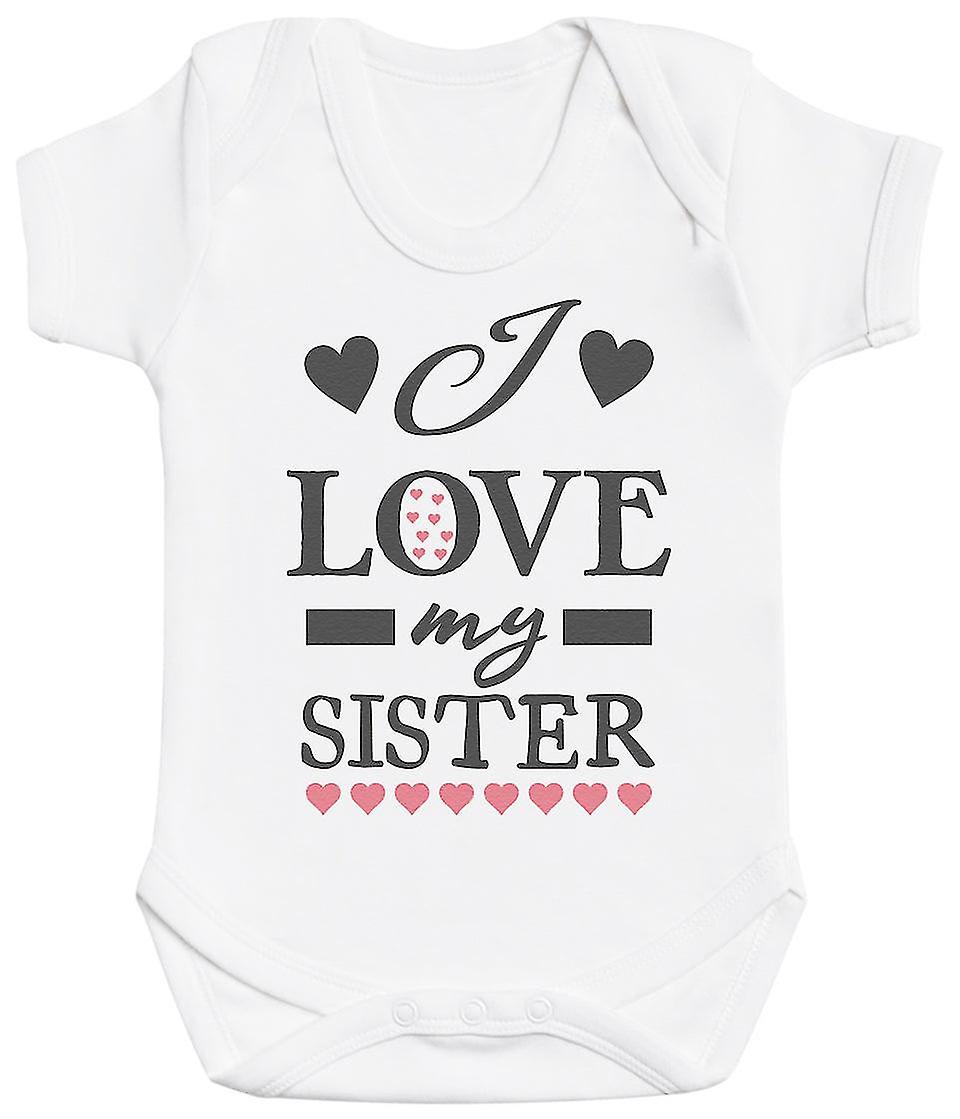 Love sister pink hearts - body bambino awo-14128