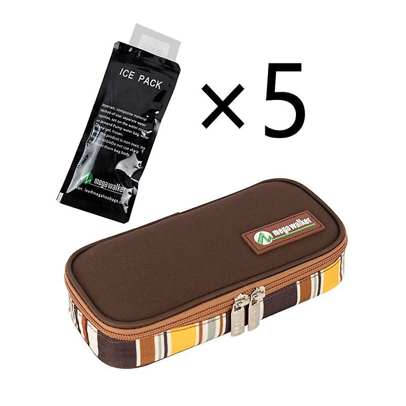 MegaWalke Insulin Cooler Bag Portable Insulated Diabetic Insulin Travel Case Cooler Box Bolsa Termica Aluminum Foil ice bag Lunch Boxes & Totes