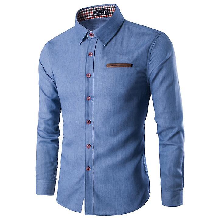 Men's Long Sleeve Denim Shirt