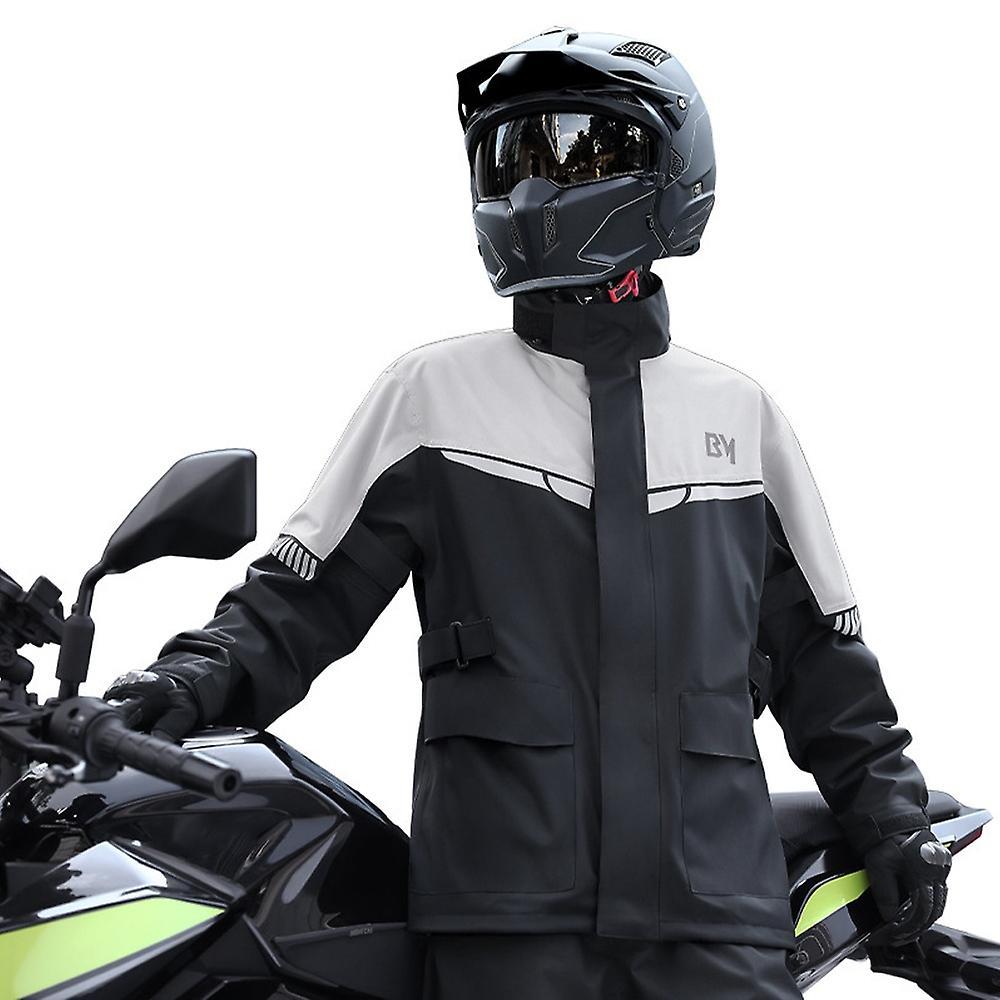 Men's Rain Suit Split Rain Coat and Rain Pant Set Rain Proof Motorcycle Cycling Rain Gear