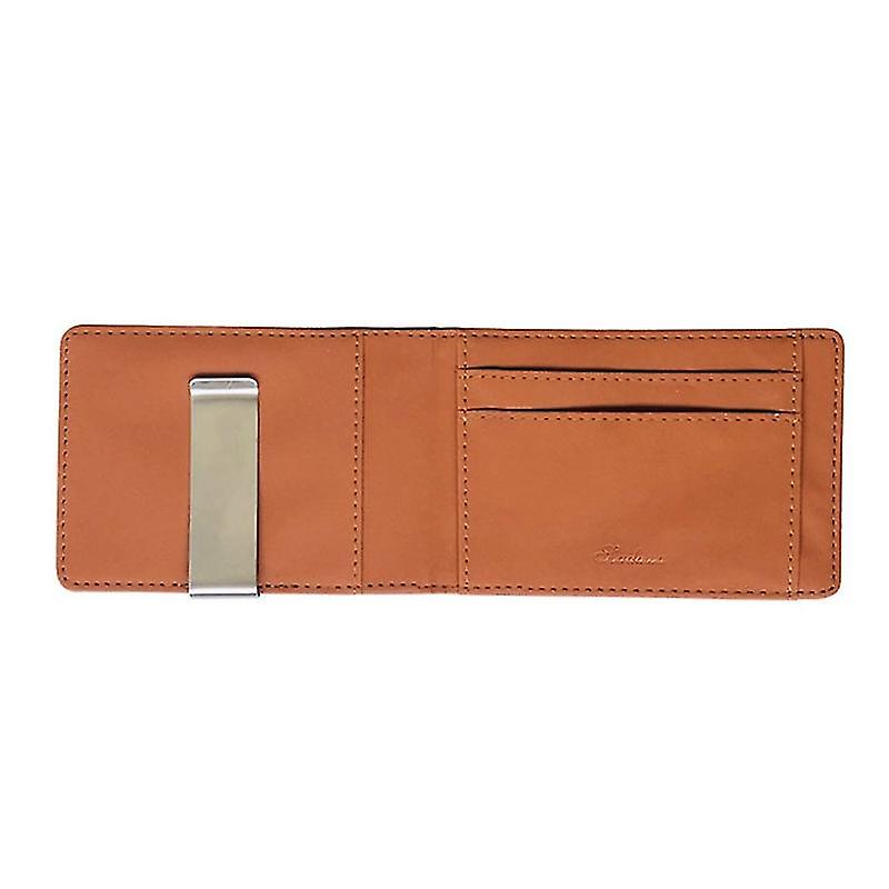 Men Slim Bifold Wallet Money Clip Business Pu Leather Cash Id