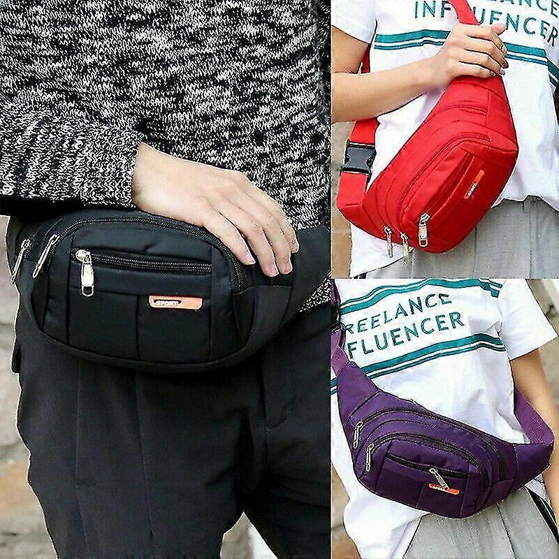 Men Women Waist Bum Bag Fanny Pack Belt Money Pouch Wallet Travel Hiking Bag