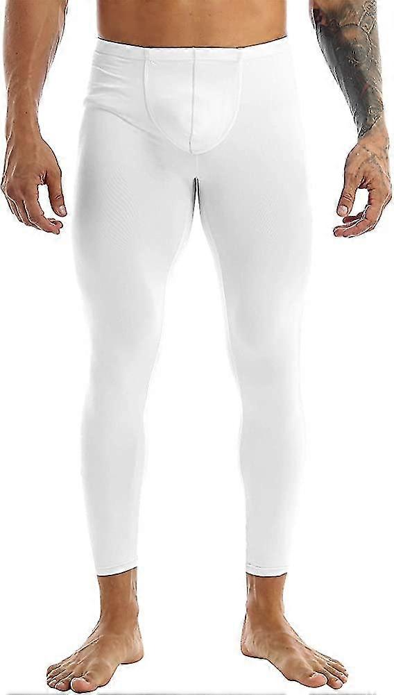 Mens Smooth Low Rise Bulge Pouch Pantaloni Underwear Tights Fitness Sleepwear Gift