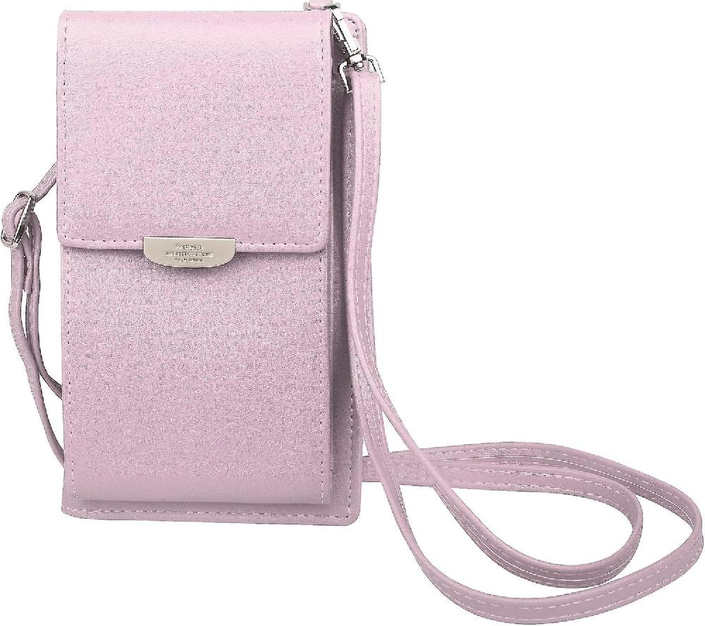 Mini Womens Crossbody Phone Bag Small Leather Coin Cell Phone Purse Phone Wallet with Card Slots
