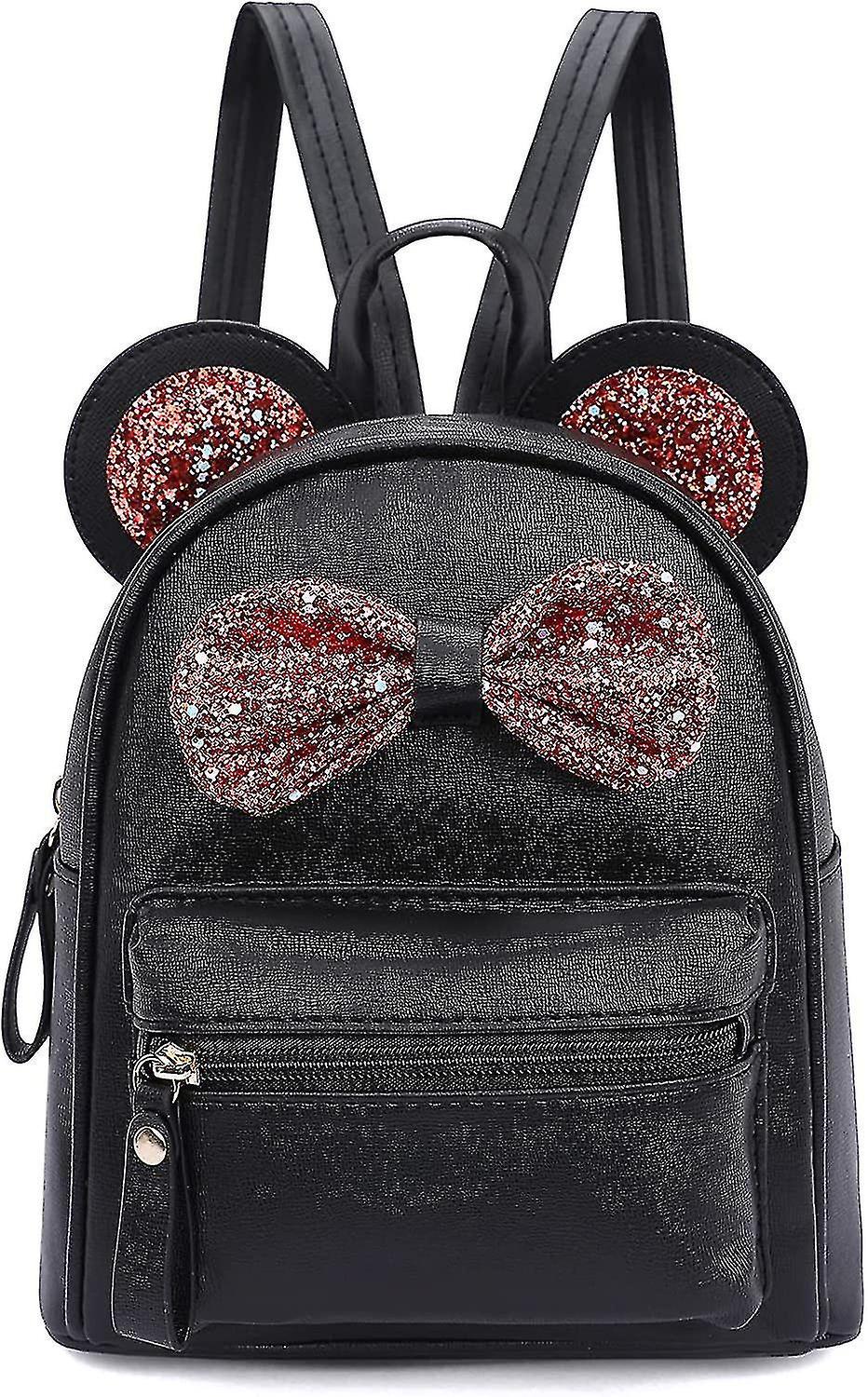 Mini zaino per ragazze Cartone animato più carino Bambino Paillettes Arco Mouse Ears Borsa Viaggio Moda Spalla Scuola Zaino Borsa Regalo per bambina Teen Wo