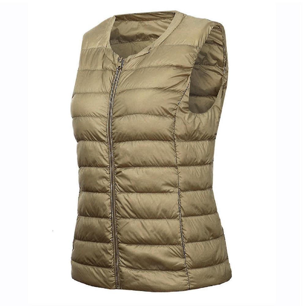 Moda donne autunno inverno caldo imbottito stile leggero piumino gilet