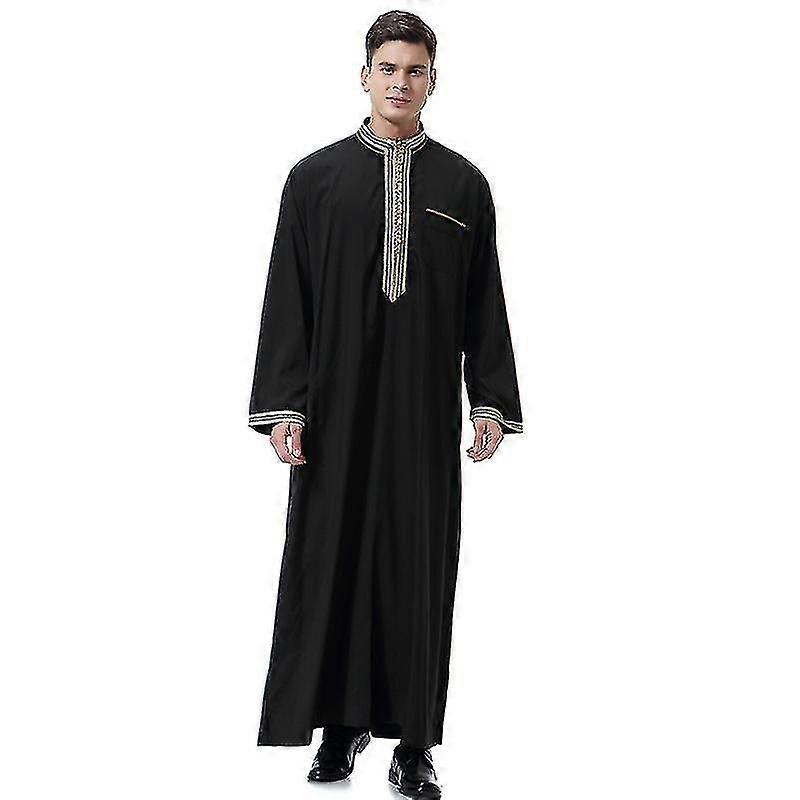 Musulmano Mens Islamico Saudita Lungo Robe Thobe Caftano Vestiti Mens -Aoba