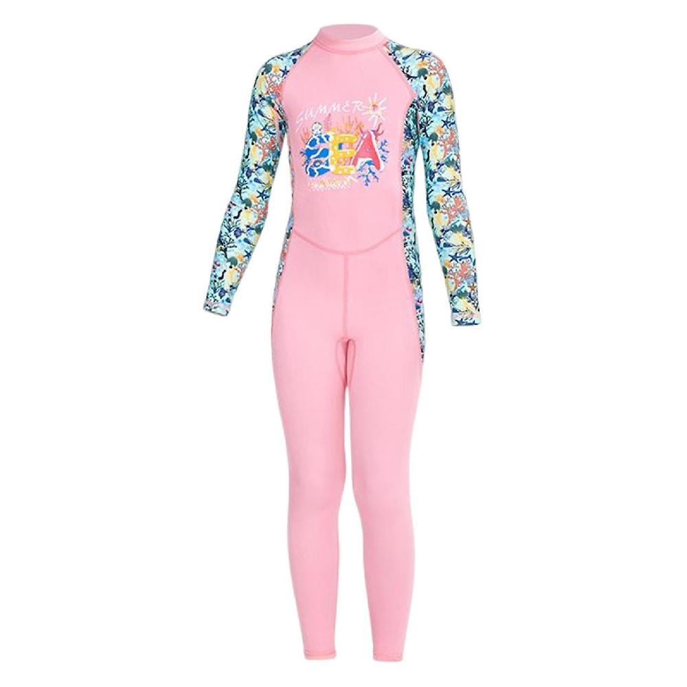 Mute per bambini Protezione UV Full Body Costume da bagno estivo rosa xxl