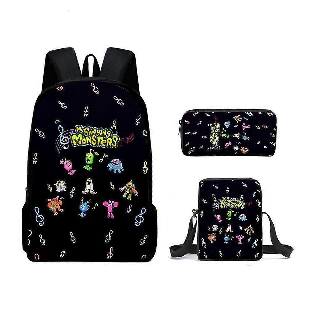My Singing Monsters Monster Concert Zaino Per Bambini Studenti Delle Scuole Primarie E Secondarie Zaino Set Di Tre Pezzi 19 -HGDMV