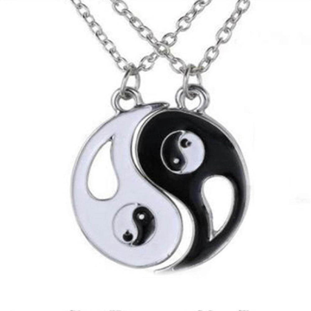 Naievear Necklace Pendant Meaningful Comfortable Wearing Black White Taichi Yin Yang Necklace Party Jewelry For Gift Product code 52780