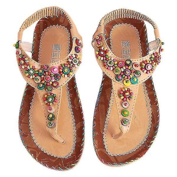 New Flat Sls Ladies Bohemia Beach Infradito Scarpe Gladiator Scarpe Donna Les Platform Clip Toe Shoes #yogu