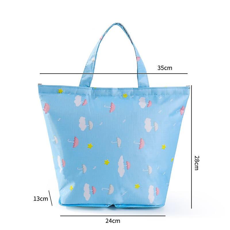 New Folding Portable Lunch Bag Large Capacity Aluminum Foil Thickening Insulation Bag Waterproof Oil-proof Lunch Box Picnic Bags Lunch Boxes & Totes