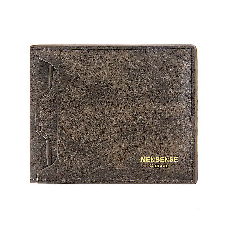 New Short Men Wallets Slim Separate Card Holder Design Name Print Male Wallet High Quality Brand Photo Holder Small Men Purses