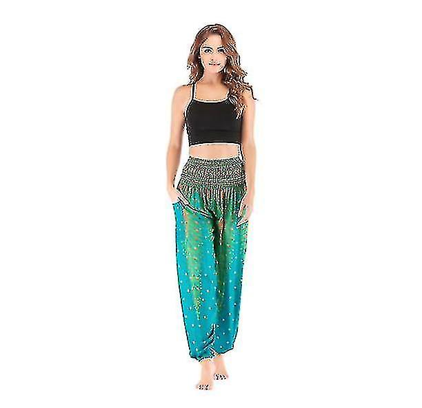 New Women's Flowy Boho Pants Loose Yoga Harem Joggers