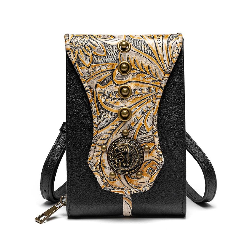 Novelty Embossed Rivet Small Waist Bag Crossbody Bag Shoulder Messenger Bag