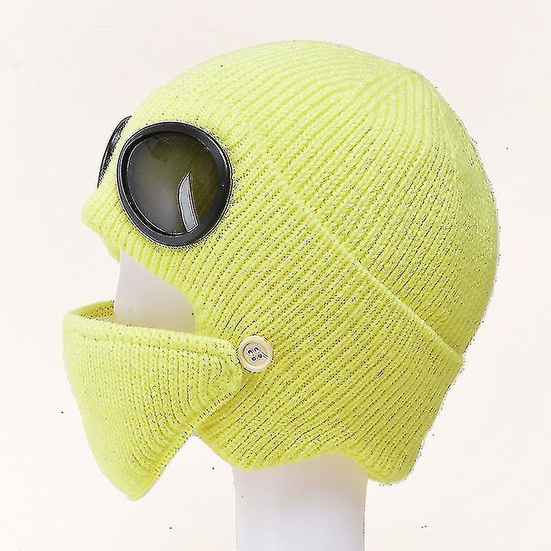 Nuovi aviatori occhiali ear caps plus velvet caldo lana cappello donne coreano maglia cappello maschera