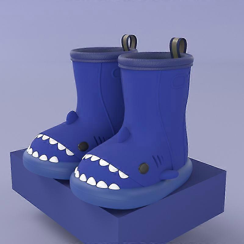 Nuovo Shark Waterproof Rain Boot Antiscivolo Antiscivolo Per Bambine E Ragazzi
